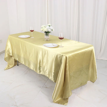 Dress Your Tables to the Nines with Champagne Seamless Satin