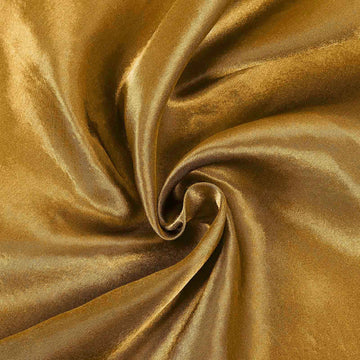 Create Unforgettable Memories with the Gold Seamless Satin Rectangular Tablecloth 60"x126"