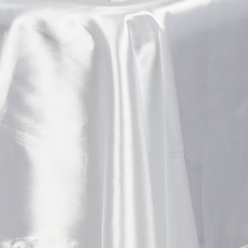 Create a Stunning Tablescape with White Seamless Satin