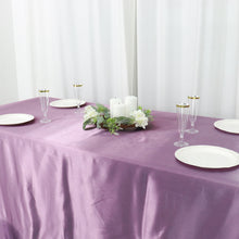 Violet Amethyst 90 Inch By 132 Inch Rectangular Tablecloth In Satin