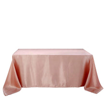 Satin Dusty Rose Rectangular Tablecloth 60 Inch x 102 Inch