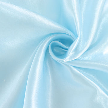 Create Unforgettable Memories with Our Blue Satin Tablecloth