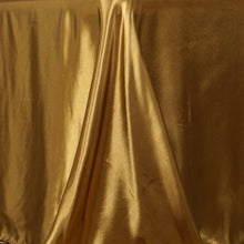 90 Inch x 132 Inch Seamless Satin Gold Rectangular Tablecloth
