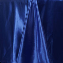 90 Inch x 132 Inch Seamless Satin Royal Blue Rectangular Tablecloth