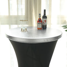 Spandex Cocktail Table Cover in Silver