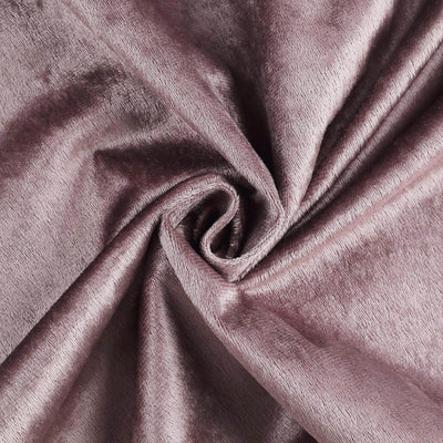 Plush mauve fabric with a soft texture, perfect for upholstery and crafts.
