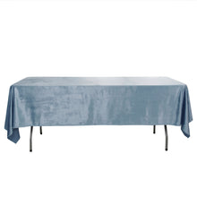 Rectangle Tablecloth 60 Inch x 102 Inch Dusty Blue Seamless Velvet