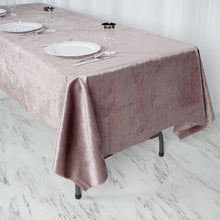 Premium Reusable Velvet Rectangle Tablecloth Mauve Seamless Linen 60 Inch x 102 Inch 