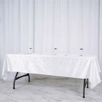 Elevate Your Table Decor with a White Velvet Tablecloth