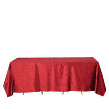 90 Inch x 132 Inch Seamless Linen Burgundy Reusable Velvet Premium Rectangle Tablecloth