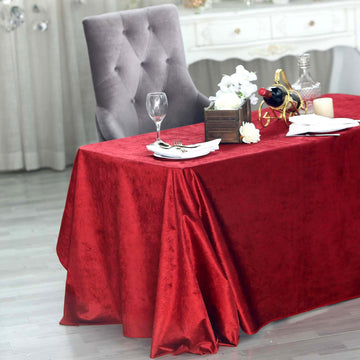 Unleash the Beauty of a Burgundy Velvet Tablecloth