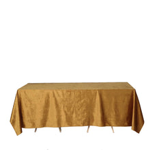 90 Inch x 132 Inch Seamless Linen Gold Reusable Velvet Rectangle Tablecloth