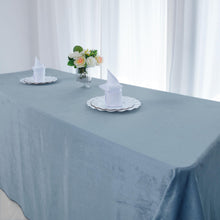 Rectangle Tablecloth 90 Inch x 156 Inch In Dusty Blue Premium Velvet Seamless