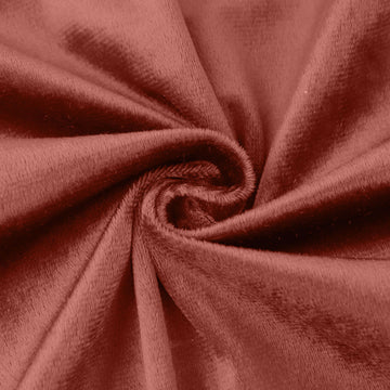 Terracotta (Rust)  Velvet Tablecloth - Elevate Your Event Decor