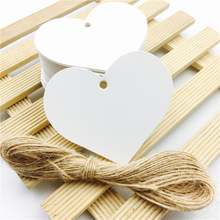 Set of 50 | Printable Heart Shape Wedding Favor Gift Tags