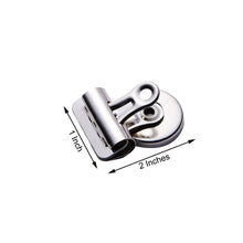 4 Pack Stainless Steel Silver Magnet Refrigerator Bulldog Clips 7.5 oz Capacity 