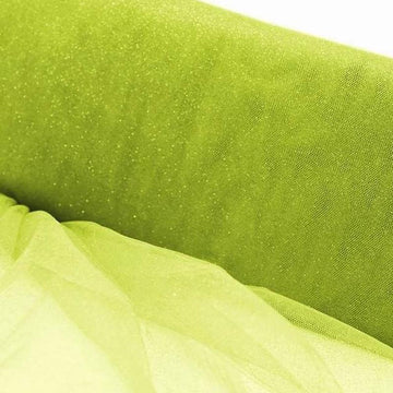 Unleash Your Creativity with Our Multi-Use Apple Green Tulle Fabric Bolt
