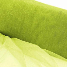 54" x 15 Yards Apple Green Princess Glitter Tulle Bolt#whtbkgd