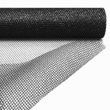 19"x 10 Yards | Black | Polyester Hex Deco Mesh Rolls | Mesh Netting Fabric | Waffle Weave Fabric by the Yard