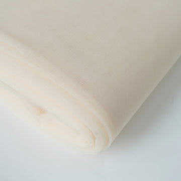 Create Magical Ivory-themed Decor with Our Tulle Fabric Bolt