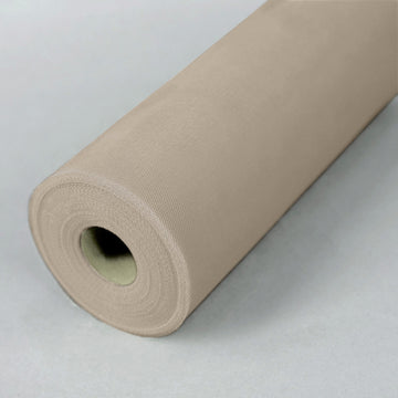 Elegant Taupe Tulle Fabric Bolt for Stunning Event Decor