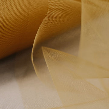 Create Stunning Crafts with Gold Tulle Fabric Bolt