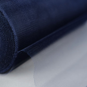 Elegant Navy Blue Tulle Fabric Bolt for Stunning Event Decor