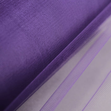 Elegant Purple Tulle Fabric Bolt for Stunning Event Decor