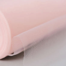 18 Inch By 100 Yards Sheer Tulle Blush Rose Gold Fabric Bolt