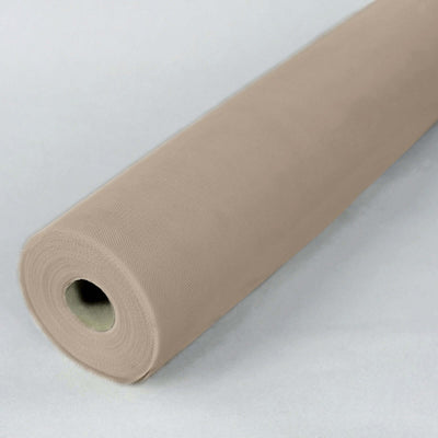 Beige fabric roll on a neutral background