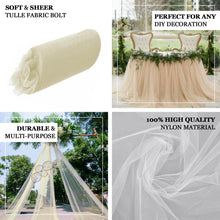 Ivory Tulle Sheer 18 Inch x 100 Yard Fabric Bolt 