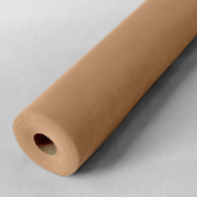 Roll of brown craft paper on a neutral background
