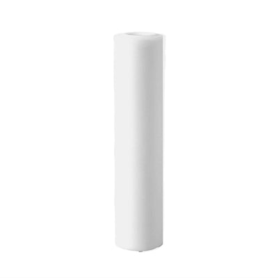 White paper roll on a plain background