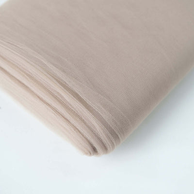 Beige fabric roll on a white background