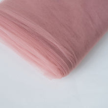 54 Inch x 40 Yards Tulle Sheer Fabric Bolt in Dusty Rose Color