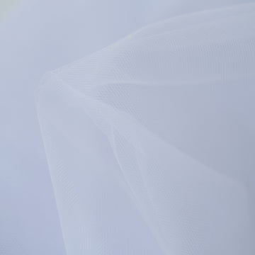Elegant White Tulle Fabric Bolt for Stunning Event Decor