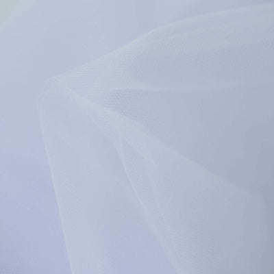 Sheer white fabric with delicate texture and soft drape.