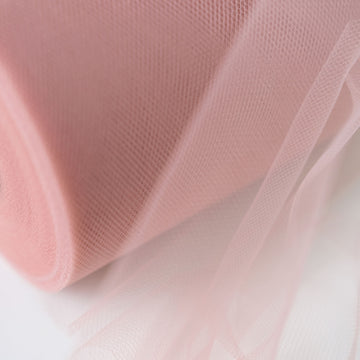 Dusty Rose Tulle Fabric Bolt for Stunning Party Decor