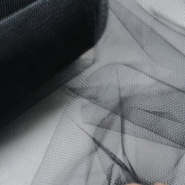Black Tulle Fabric Bolt for Stunning Event Decor
