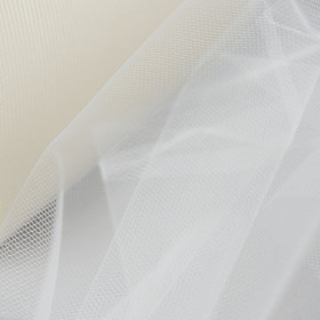 Enhance Your Party Decor with Ivory Tulle Fabric Bolt