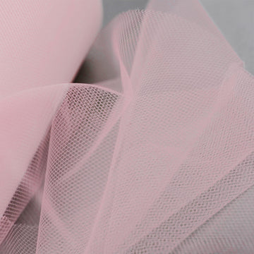Mesmerizing Pink Tulle Fabric Bolt for Party Decor and Dresses