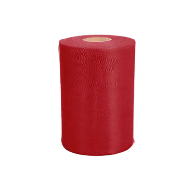 Red fabric roll on a white background