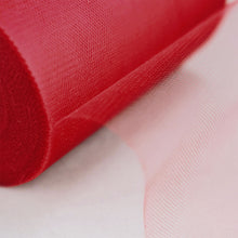 Red Tulle Sheer 6 Inch x 100 Yards Fabric Bolt Spool Roll