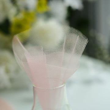 Blush Sheer Nylon Tulle Circles - The Perfect Event Decor Accent