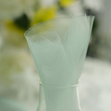 Transform Your Event Decor with Mint Sheer Nylon Tulle Circles
