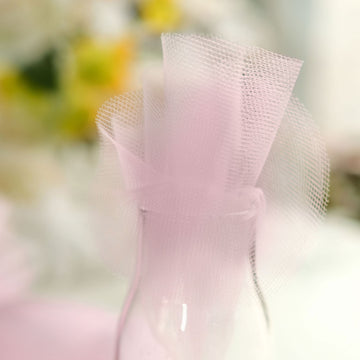 Create Unforgettable Memories with Pink Sheer Nylon Tulle Circles