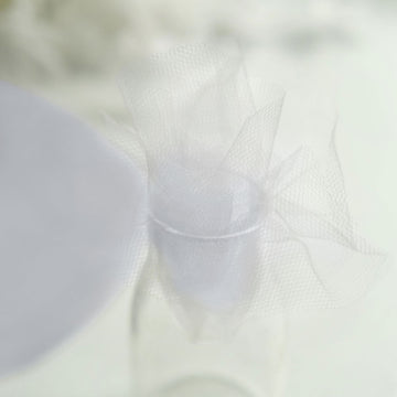 Create Charming DIY Crafts with Silver Sheer Nylon Tulle Circles