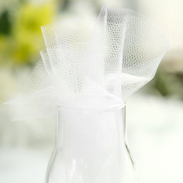 Transform Ordinary Party Favors with White Sheer Nylon Tulle Circles