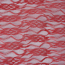 54"x15 Yards Red Floral Shimmer Lace Tulle Fabric Bolt Wedding Drape Panel Stage Decor#whtbkgd