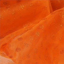 Glittered Polka Dot Tulle Fabric - Orange - 54" x 15 Yards#whtbkgd